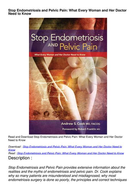stop endometriosis and pelvic pain